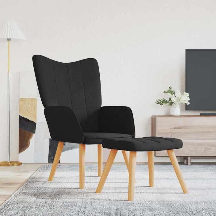 VidaXL Relaxation Chair and Stool Armchair with Footrest Living Room Chair Home Interior 327936