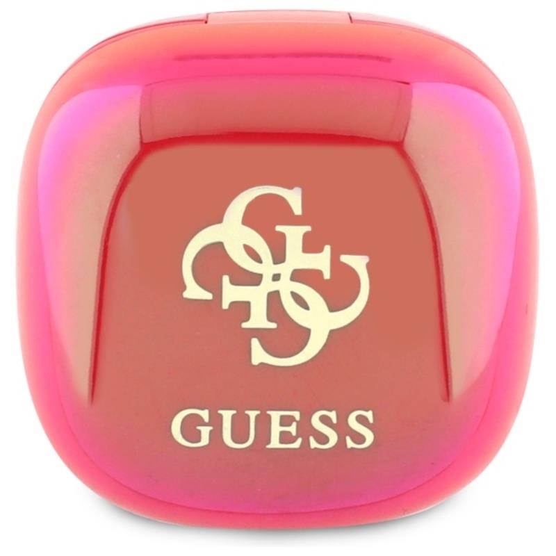 Guess 4G Printed Logo - Bluetooth Tws Headphones + Charging Case (Fuchsia)