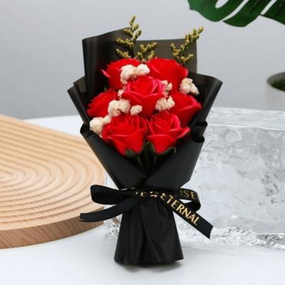 Realistic Details Soap Flower Bouquet Flower Arrangement Mini Bouquet Mother's Day