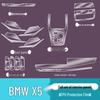 BMW X5 23/24 Interior Protective Film Set: Tempered Glass Screen Protector & Door Sill Film