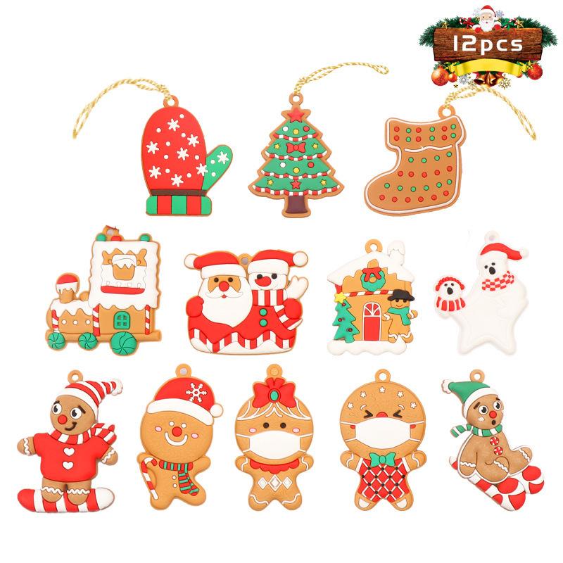 Cute Gingerbread Man Ornament Christmas Tree Hanging Decorations Pendant Holiday Gift