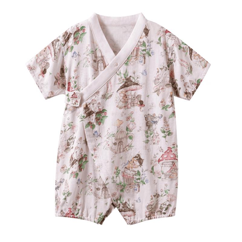 EMXEE Baby Summer Short Sleeve Romper