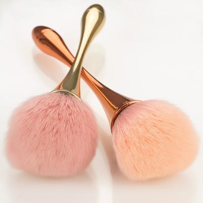 Roségoldener Puder-Rougepinsel, professioneller Make-up-Pinsel, großer Kosmetik-Gesichtspinsel, Kosmetik-Gesichtspinsel, farbiges Make-up-Werkzeug