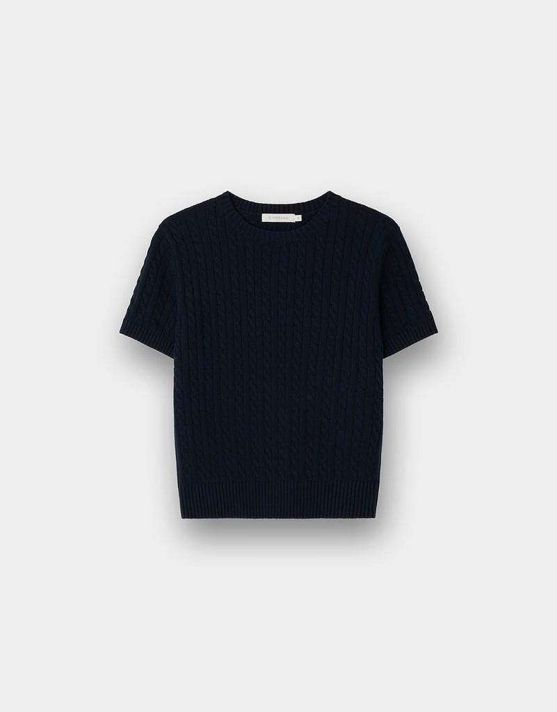 GIORDANO Cable Short Sleeve Knit Sweater 355521 [9Color] (B Type)