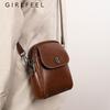 Gefini Women's 2023 Trendy Genuine Leather Cowhide Crossbody Shoulder Bag 