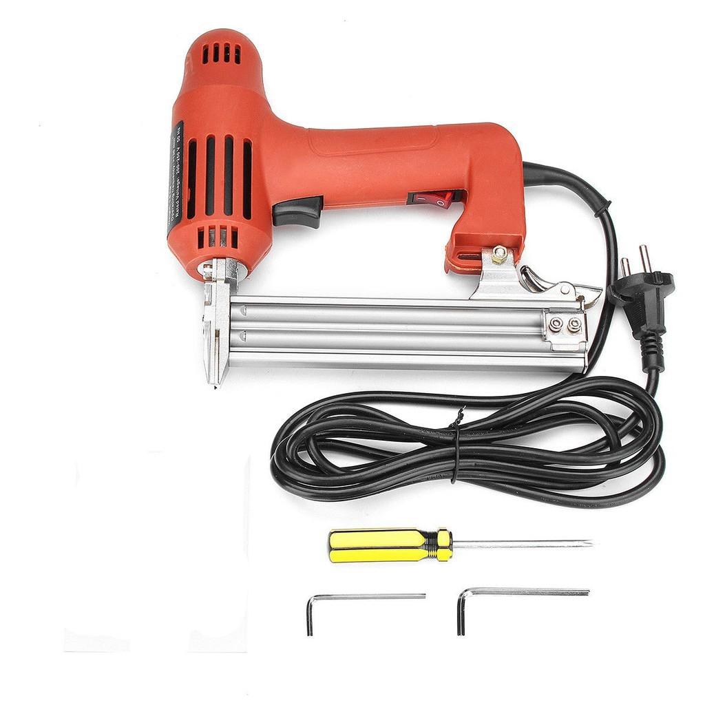 1800W High Power Electric Nailer 10-30mm Straight Nail Staple Piercing Gun Lightweight Portable Woodworking Power Tool