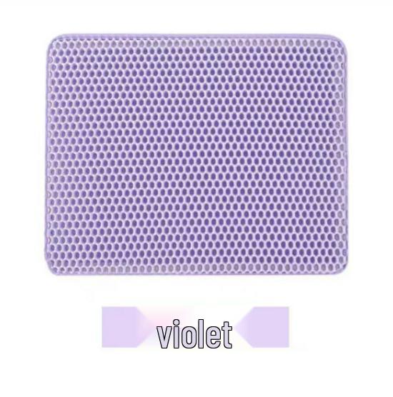 Washable, Anti-Slip Double-Layer EVA Cat Litter Mat – Splash-Proof Cat Rubbing Mat for Litter Boxes