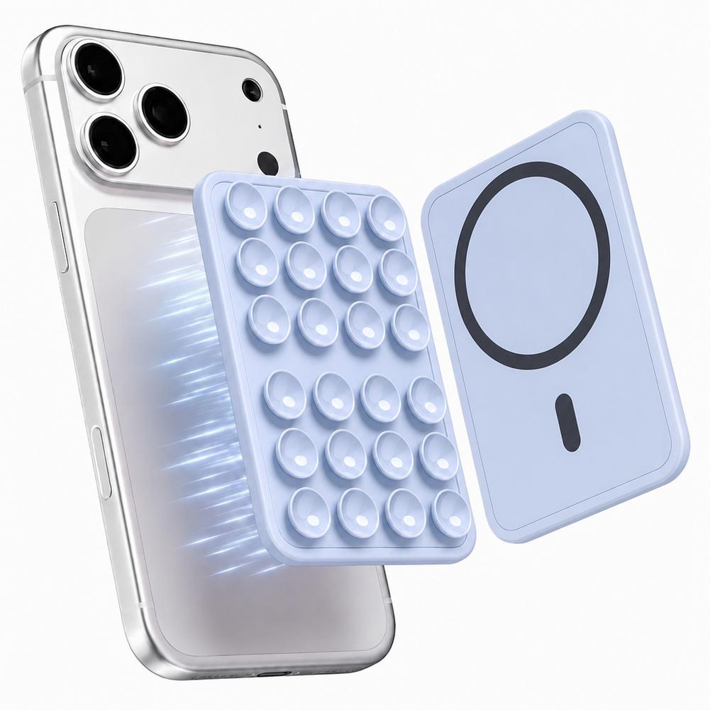 New Magnetic Suction Phone Mount for MagSafe Case Silicone Grip Holder For iPhone Removable Hands-Free Selfie Bracket 5