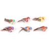 12Pcs Cute Artificial Bird Decor Simulation Bird DIY Decoration Ornament for Home Garden