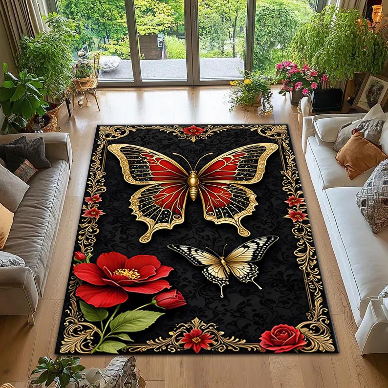 

Плюшевый печатный ковер для спальни, журнального столика, дивана, ковер, устойчивый к грязи и простой в уходе напольный коврик 200 * 300cm