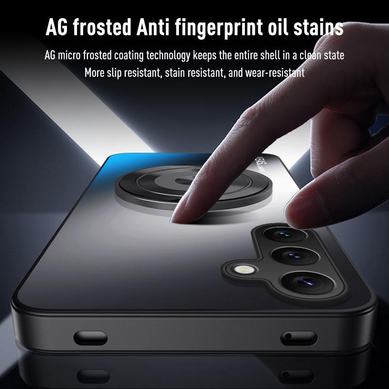 For Samsung A05 A06 A14 A15 A16 A35 A36 A56 A24 A34 A54 A25 A35 A55 A17 Magnetic Ring Stand Back Phone Case Ring Protect Cover