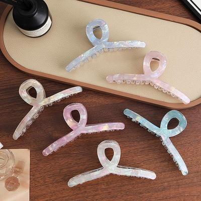Korean Transparent Candy Jelly Hair Clips: Versatile Claw & Shark Clips for Stylish Hair Buns