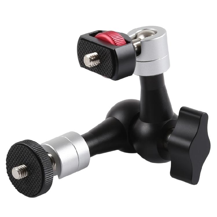 Adjustable Monitor Mount Bracket Arm With 360 Rotation Ball Head Adapter For Camera Lighting Accessories