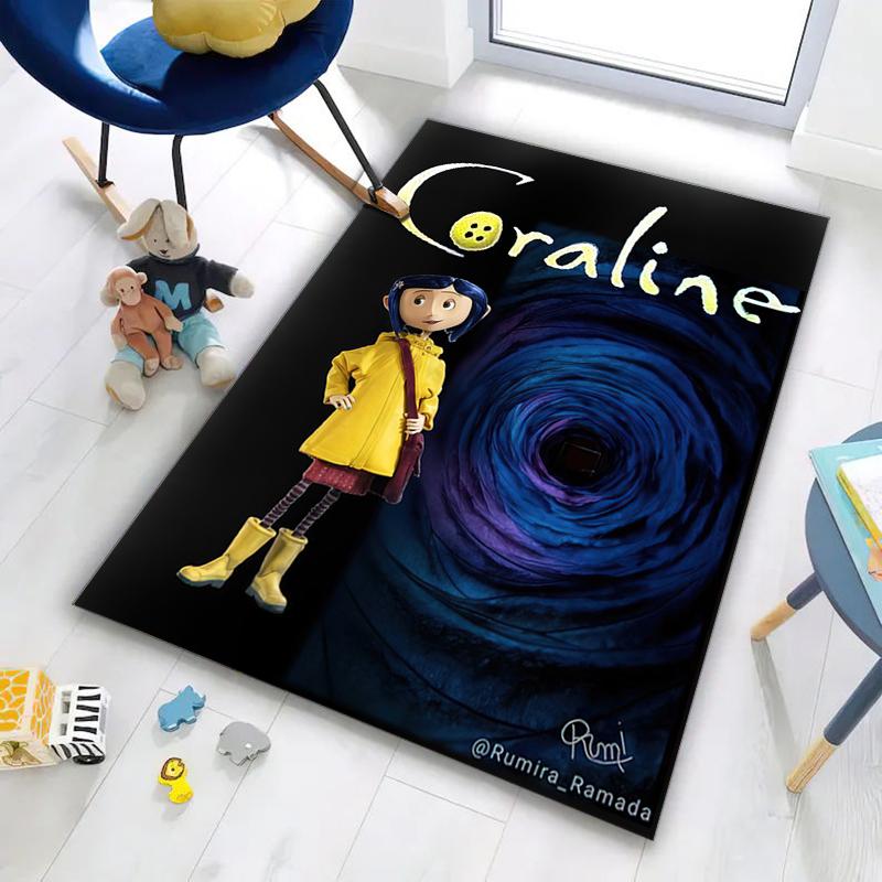 1PC Coraline Rug - Home Decoration Carpet For Living Room Bedroom Flooring Computer Chair Area Rug