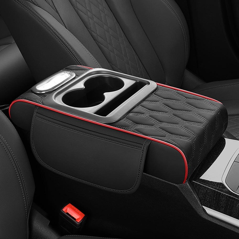 

Portable Armrest Pad Multifunctional Car Armrest Pillow Center Console Armrest Cushion Universal красный/чёрный