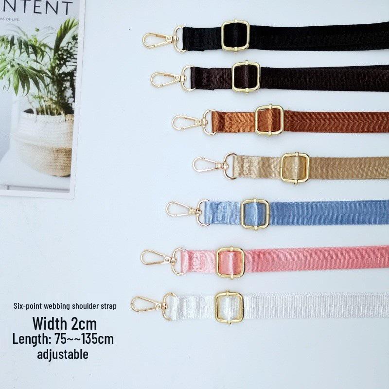 Adjustable Solid Color Crossbody Bag Straps: Fashionable and Versatile Handbag Accessories.