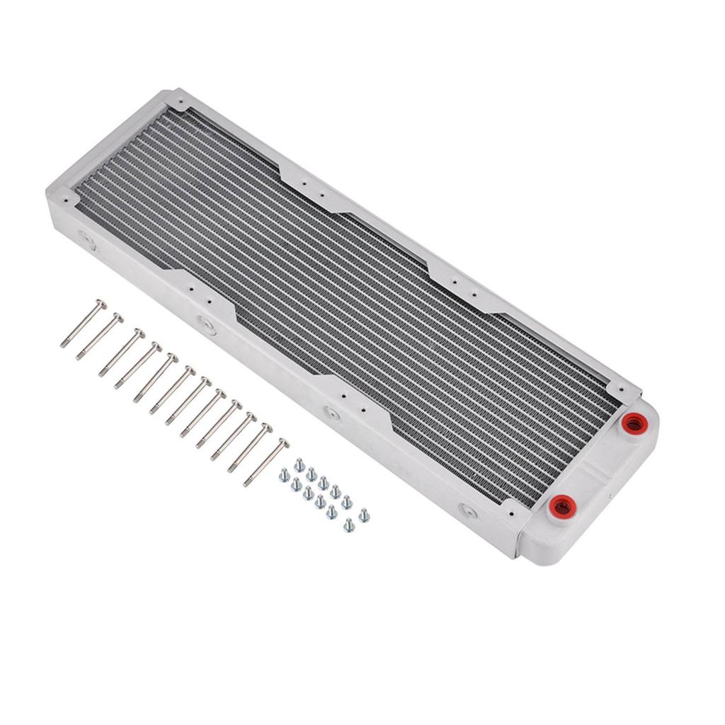 Aluminum Heat Sink Computer Water Cooling Liquid Heat Exchanger White (240mm)