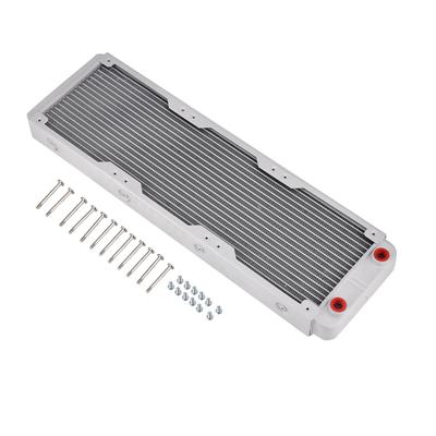 Aluminium-Kühlkörper Kühlkörper Computer Wasserkühlung Flüssigkeit Wärmetauscher weiß (360mm)