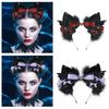 Cats Tail Lovely Cats Ears Hairband Plush Wolf Tail Halloween Party Costume Accessories for Adult Woman Man