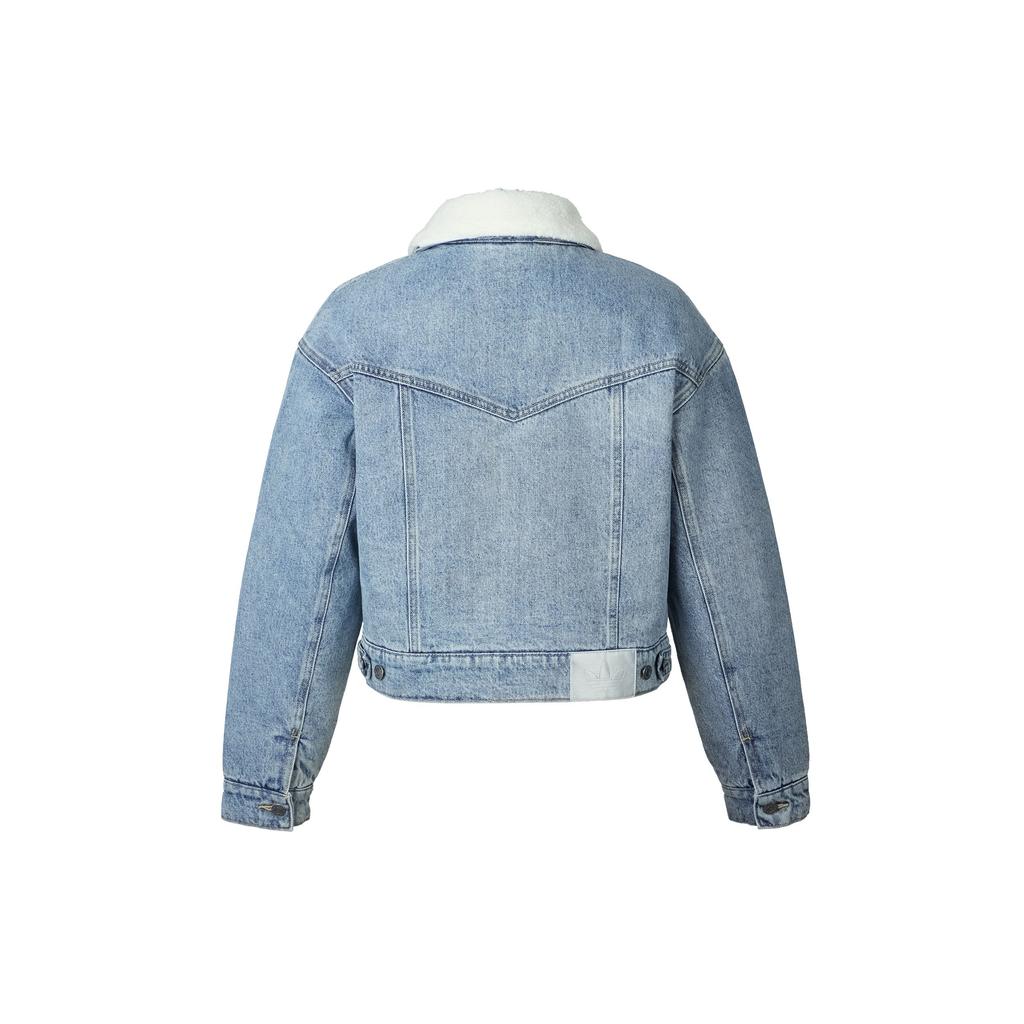 Adidas Originals FW/AW25 Loose Warm Long Sleeve Denim Jacket Women Jacket KC2626