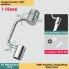 Mechanical Arm Faucet Featuring Adjustable Height Splash Proof and Boost Modes Threaded Connector for Multiple Installations
