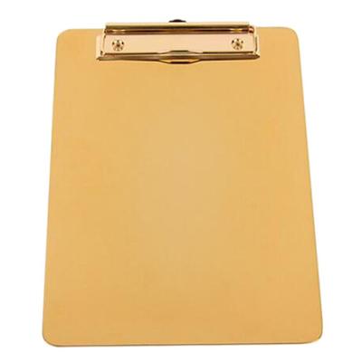 Nordic   Style   Gold   Memo   Pad   Clipboard   for Writing   Board   Metal   Notepad   S / M / L
