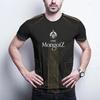 Nowy spersonalizowany męski T-shirt z kreskówkowym królikiem w stylu ulicznym z krótkim rękawem i szybkoschnącej tkaniny, wygodny