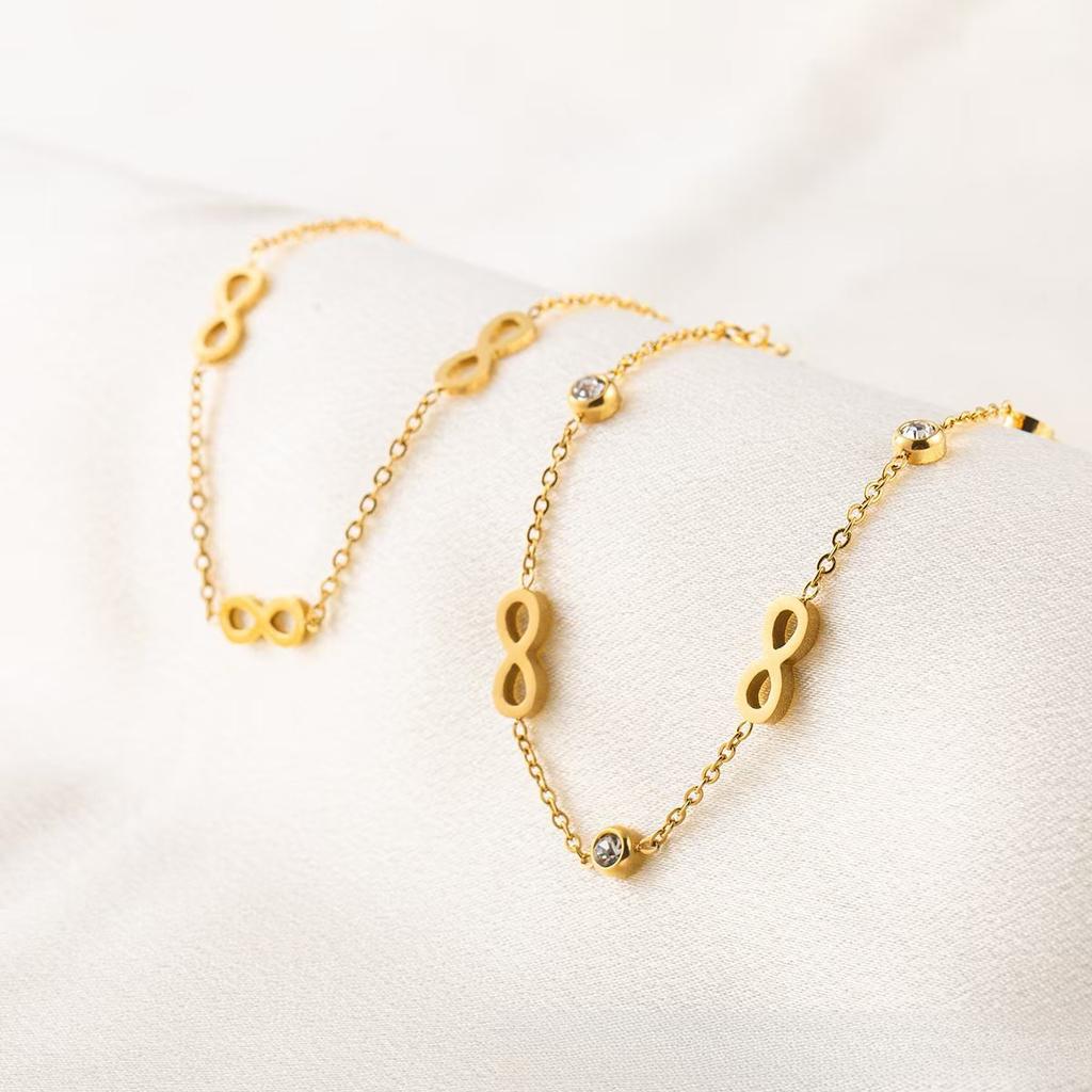 Fashion Titanium Steel Bracelet Light Luxury High-end Color-sensitive Stainless Steel Bracelet Niche Adjustable Hand Jewelry