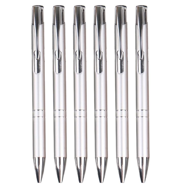 6Pcs Retractable Ballpoint Pen Business Metal Ballpoint Pen Business Signing Pen with Metal Pen Clip Smooth to Write