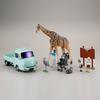 Kaiyodo ARTPLA Tourist and Giraffe Set, Unpainted and Unassembled Plastic Model Kit AP005
