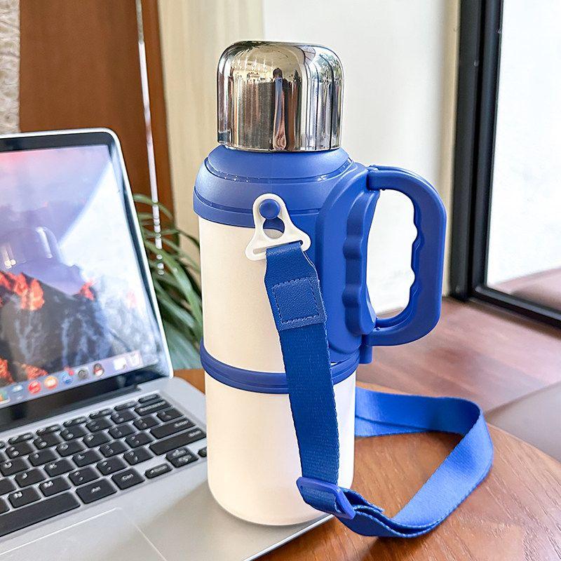 Large Capacity Vacuum Cup 316 Stainless Steel Tea Water Separation Teapot Portable Outdoor Car Water Cup Thermal Pot