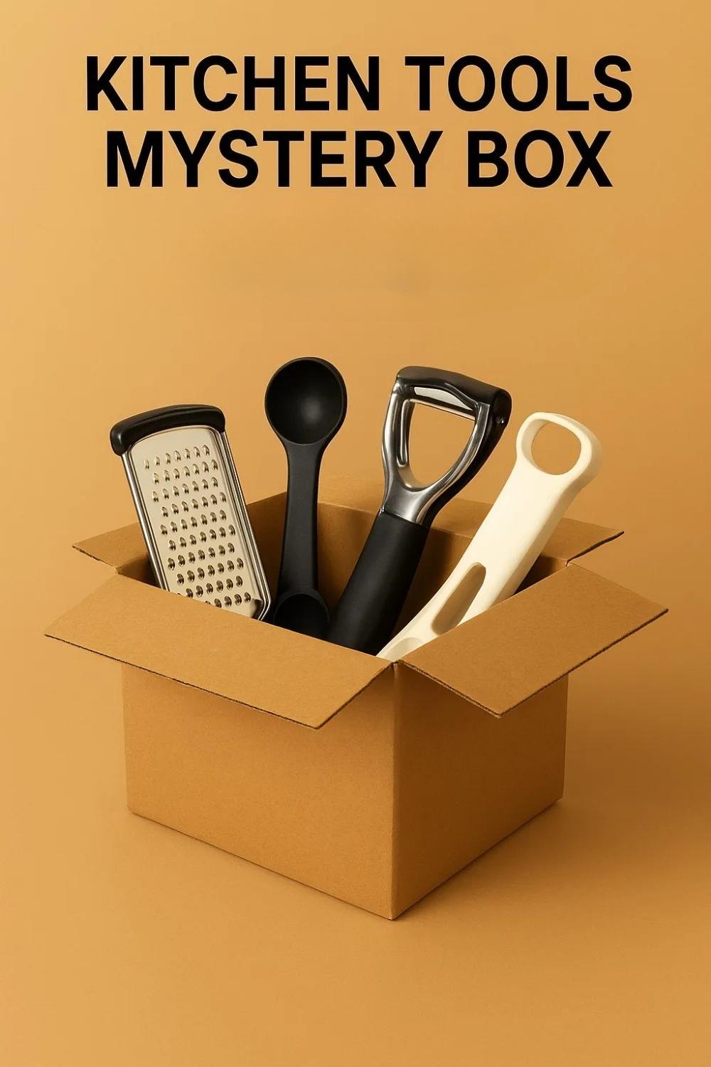 Affordable Kitchen Utensil Mystery Box, Random Cooking & Prep Tools Included, Fun Surprise for Home, Dorms & Gifts