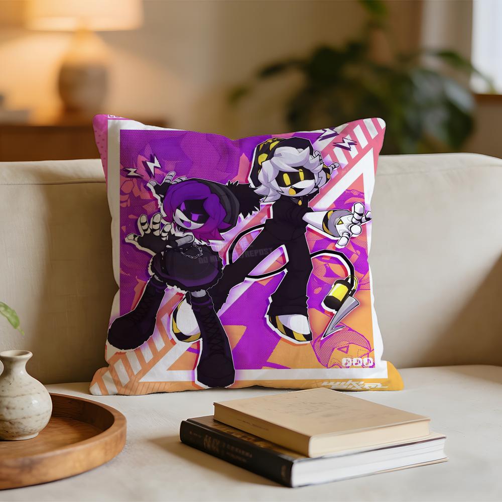 Anime MMurder Drones Cushion Cover Short plush pillowcase for bed sofa carwashable