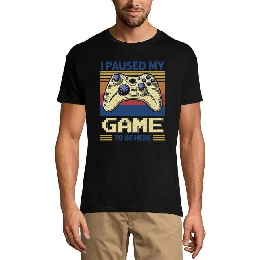 

ULTRABASIC Men s Graphic T-Shirt I Paused My Game to Be Here - Gaming Eco-Friendly Limited Edition Short Sleeve Tee-Shirt(1) XXXXXL чорний