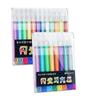 8/12 Flash Acrylic Marker Set with Thick Head Fluorescent for Hand Accounts Art Painting Greeting Card Decoration