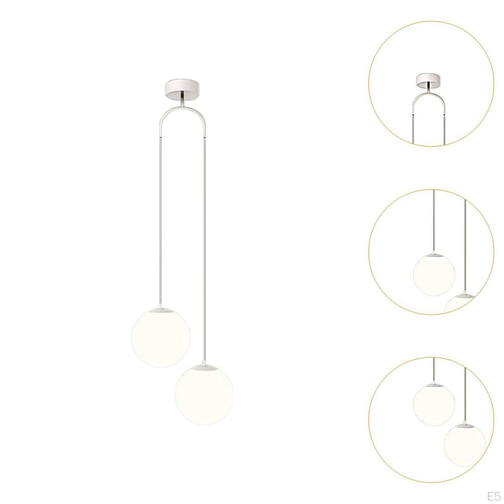 Ball Chandelier with Glass Shade And E27 Base for Indoor