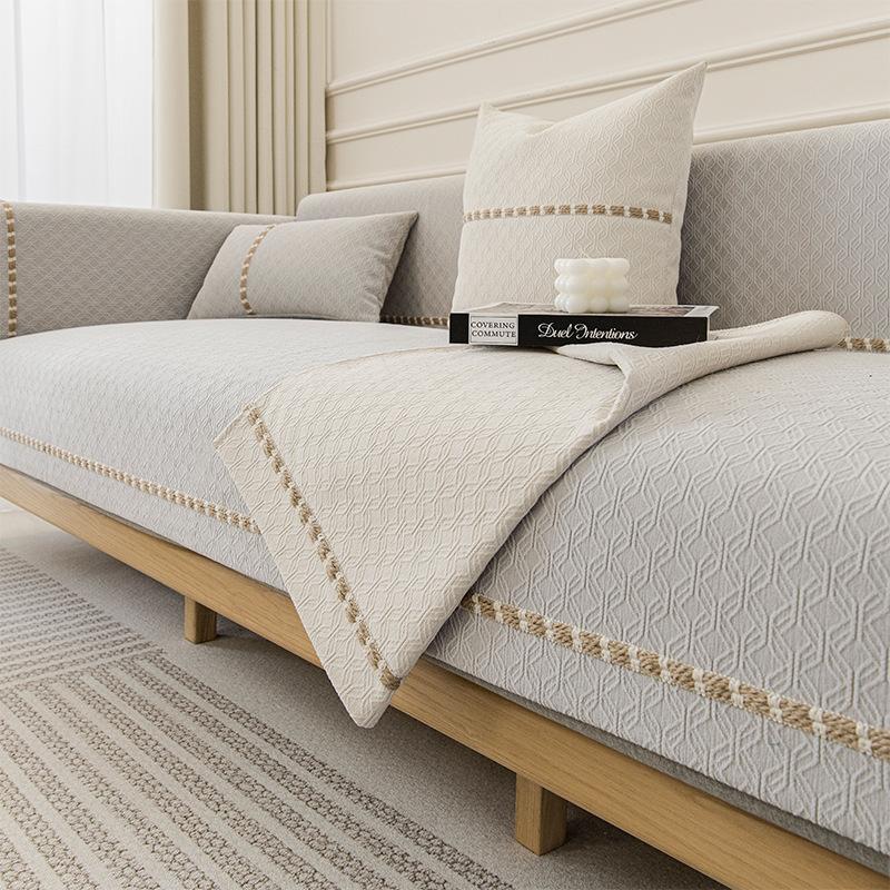 Sofa Cushion Universal Non-Slip Seat Cushion In All Seasons  New Light Luxury Modern High-End Leather Sofa Cover Cover Cloth Towel