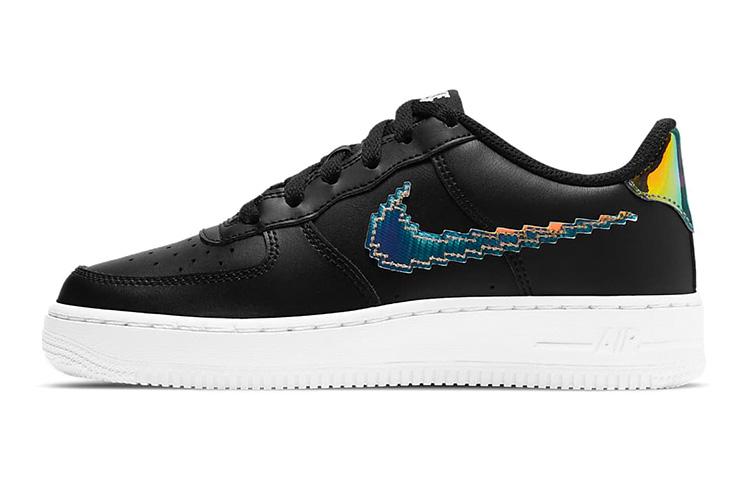 Nike Air Force 1 Low LV8 Digital Swoosh Black GS CW1577-002 36.5