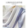 Women S 100 Silk Square Scarf Summer Lotus Pattern Commuting Neckerchief Gift For Mom