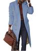 Women's Mid-Length Multi-Button Woolen Overcoat - 2021 Autumn/Winter Collection