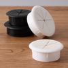 60MM Desk Cord Grommet Wire Hole Cover Line Outlet Port Threading Box Cover Cable Passing Box Office Table Cable Organizer