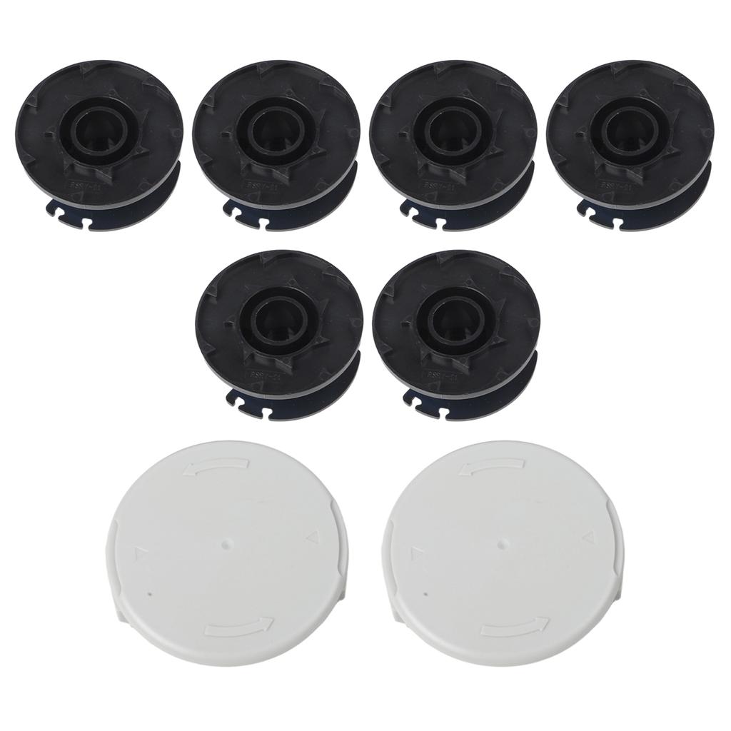 8/10/12pcs AC14RL3A String Trimmer Spools With Cap Replacement Spool Line For RY40200 RY24021 Cordless Trimmer