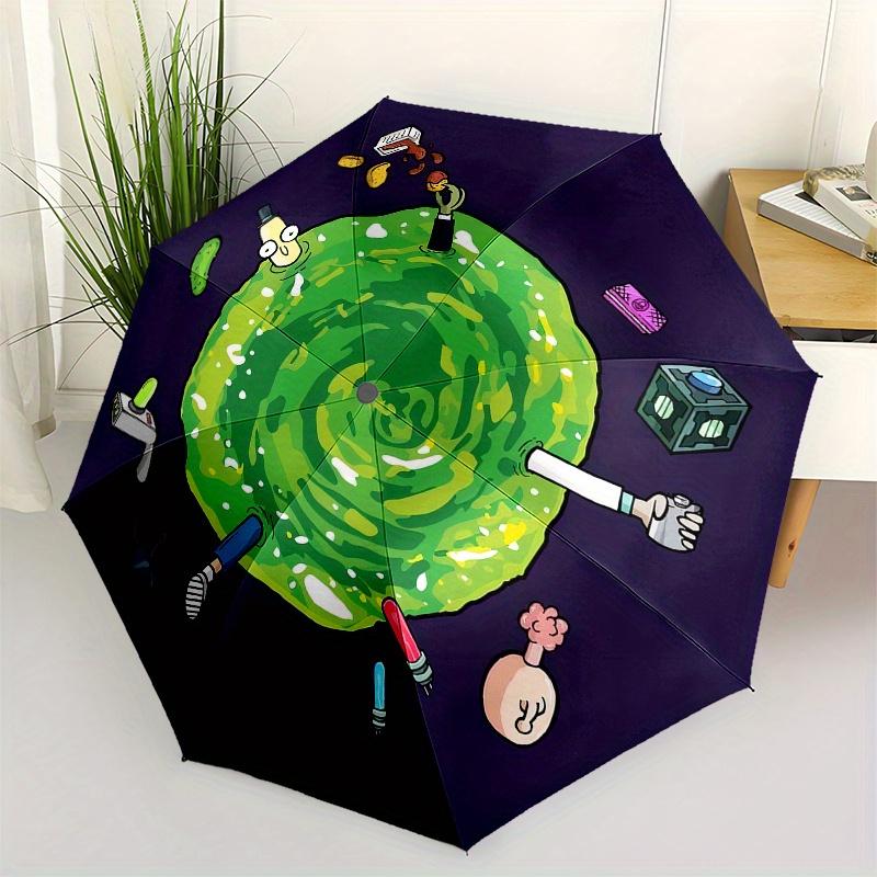 

A Cosmic Collection of Quirky Umbrella Cute Umbrella with Cute Design, Portable 3 Fold Compact Umbrella for Men & Women,S373