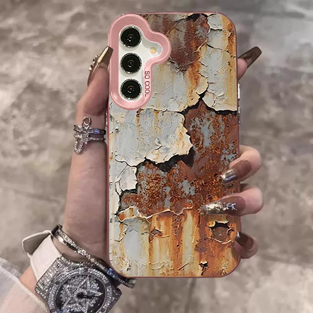 

Peeling paint Rust Print Phone Case For Samsung Galaxy S26 Ultra S25 S24 S23 S22 PLUS FE A56 A55 A54 A53 IMD Shockproof Cover Galaxy S22 5G