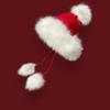 Women's Cute Soft Red Knit Christmas Bauble Hat with Fleece Lining – Stylish Lei Feng Design for a Sweet New Year Celebration