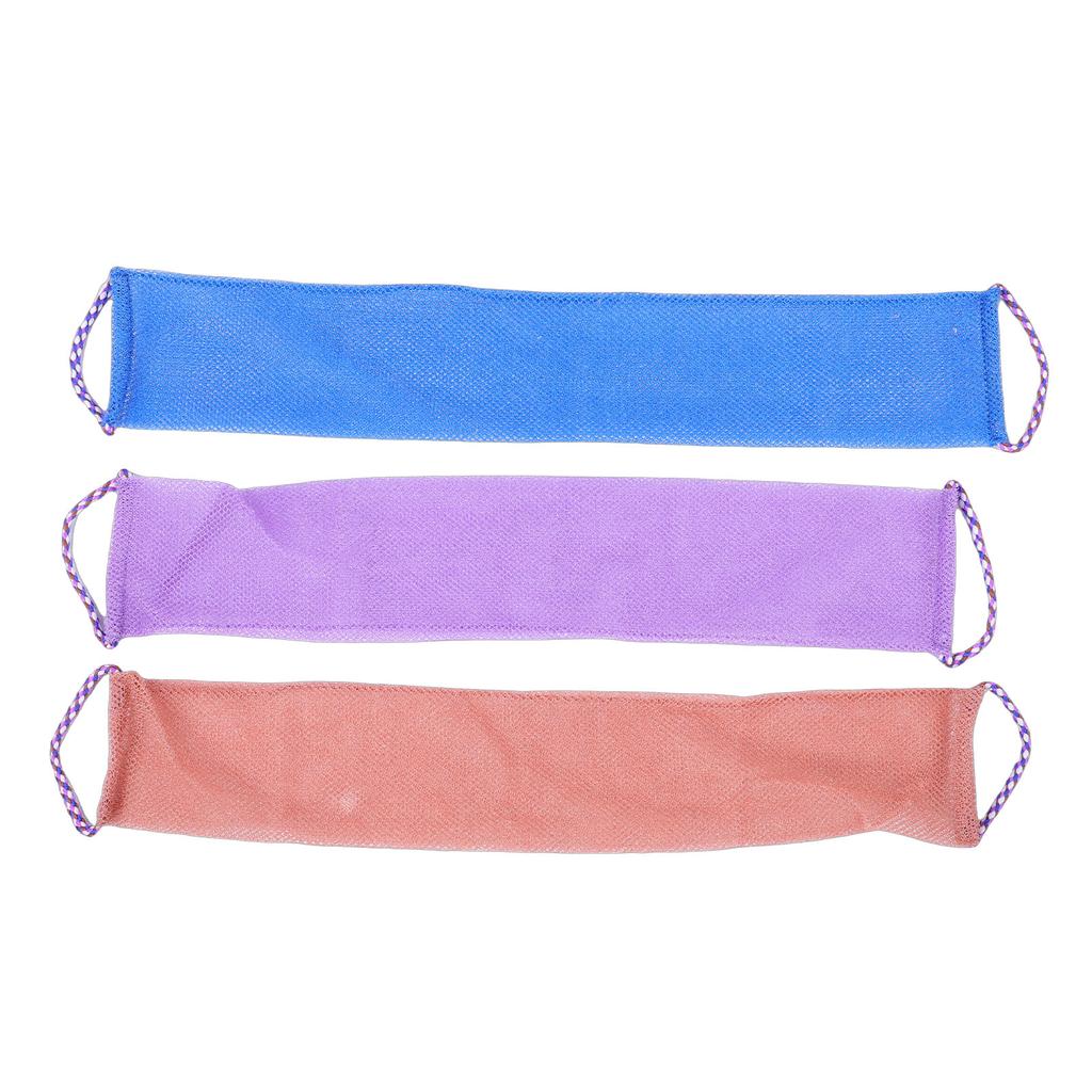 African Exfoliating Net Sponge with Handles   Cleansing   Washcloth Back Scrubber for Shower