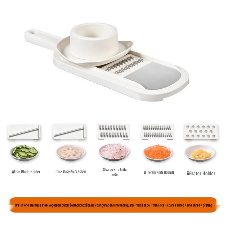 Manual Kitchen Vegetable and Potato Cutter with Drain Basket