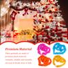 5 Pieces 2M Christmas Feather Colorful Ribbon Xmas Tree Artificial Plume Dress Shawl DIY Craft Ornament for Decor
