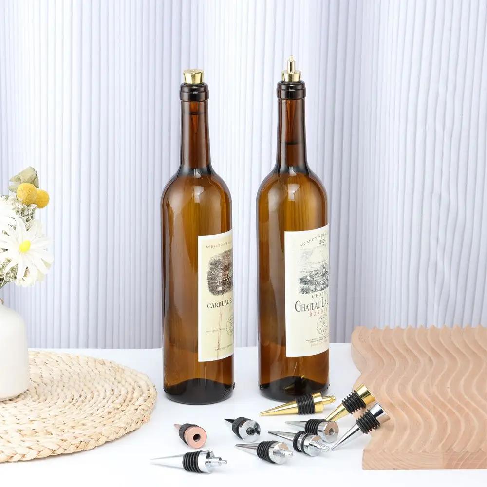 1Pcs Reusable Wine Bottle Stopper Wine Champagne Wine Bottle Stopper Sealer Plug Wine Outlet Cap Bottle Cover Wedding Gifts