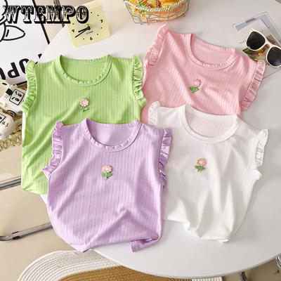 Dünnes Top Sommer Kinder und Mädchen ärmelloses Casual Weste T-Shirt